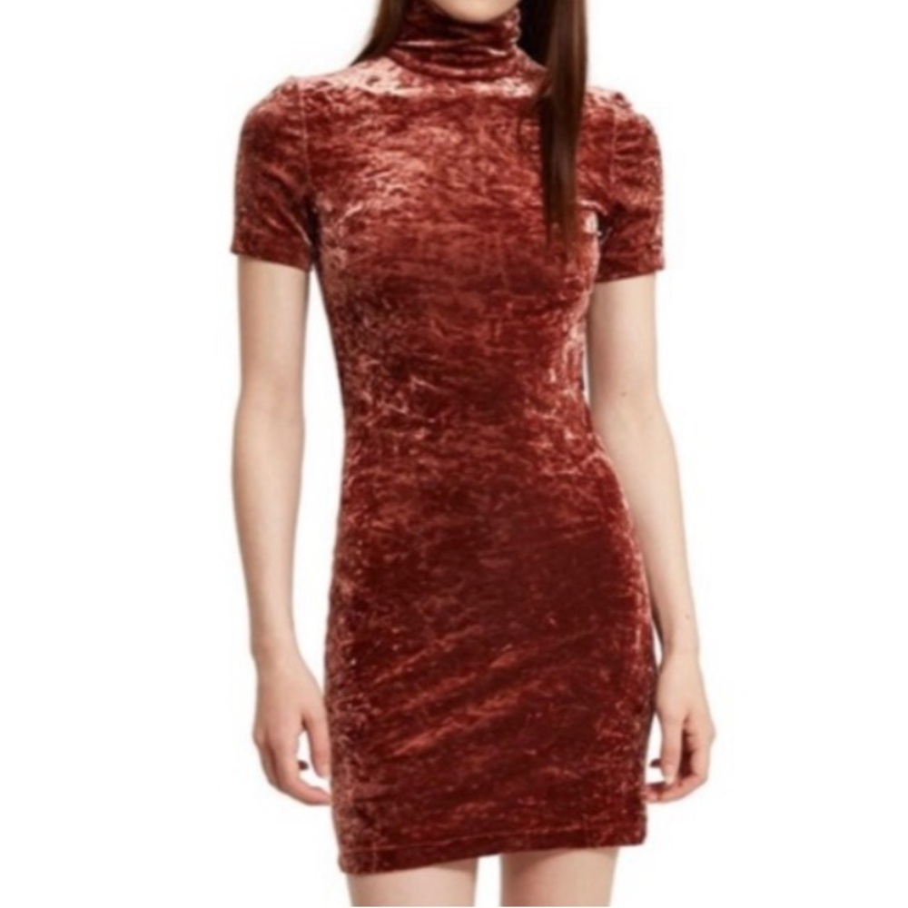 Rachel Comey crushed velvet short sleeve dress, size 4